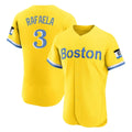 Tlead B.Red Sox #3 Ceddanne Rafaela Player Yellow Limited Elite Home Game Stitched Jersey