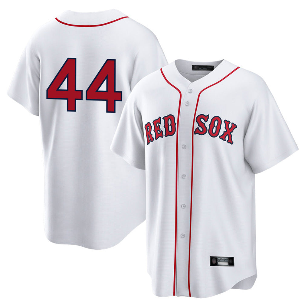 Tlead B.Red Sox #44 Aroldis Chapman Player White Home Game Stitched Jerseys