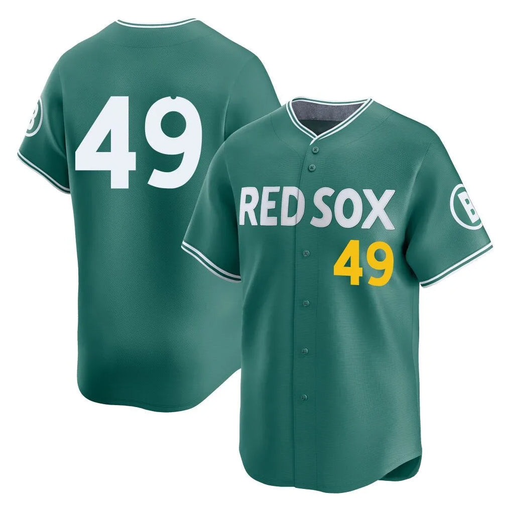 Tlead B.Red Sox #49 Tim Wakefield Player Green City Connect Limited Home Game Stitched Jerseys