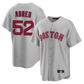 Tlead B.Red Sox #52 Wilyer Abreu Player Gray Road Home Game Stitched Jerseys