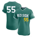 Tlead B.Red Sox #55 Ranger Su¡§¡érez Player Green City Connect Limited Elite Home Game Stitched Jerseys