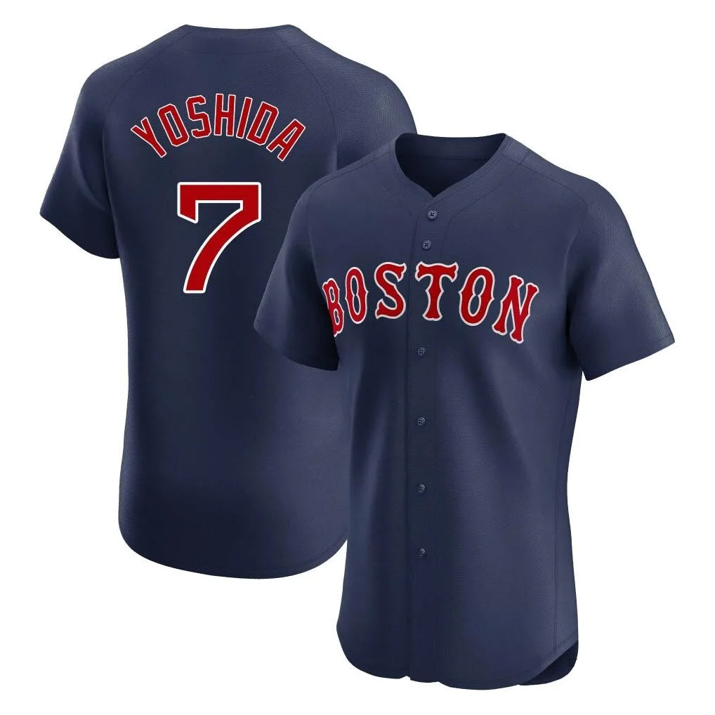 Tlead B.Red Sox #7 Masataka Yoshida Player Navy Limited Elite Home Game Stitched Jersey