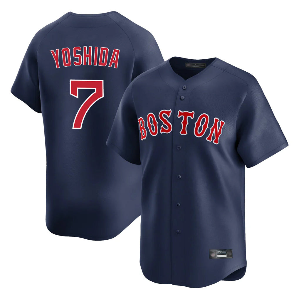 Tlead B.Red Sox #7 Masataka Yoshida Player Navy Limited Home Game Stitched Jersey