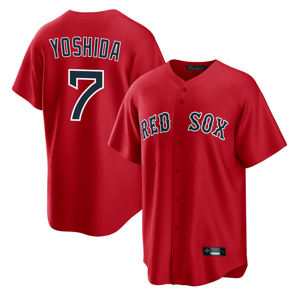 Tlead B.Red Sox #7 Masataka Yoshida Player Red Home Game Stitched Jersey