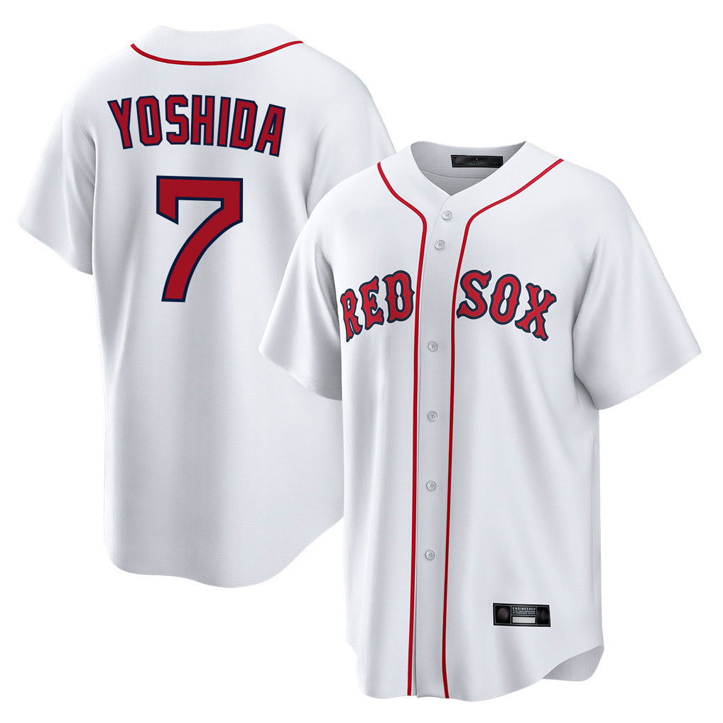 Tlead B.Red Sox #7 Masataka Yoshida Player White Home Game Stitched Jersey