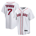 Tlead B.Red Sox #7 Masataka Yoshida Player White Home Game Stitched Jersey