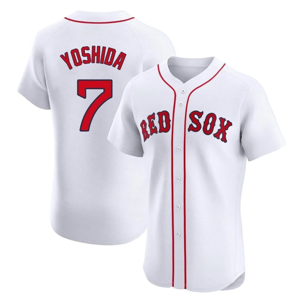 Tlead B.Red Sox #7 Masataka Yoshida Player White Limited Elite Home Game Stitched Jersey