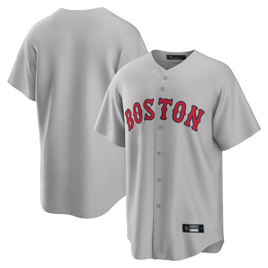 Tlead B.Red Sox Blank Player Gray Road Home Game Stitched Jerseys