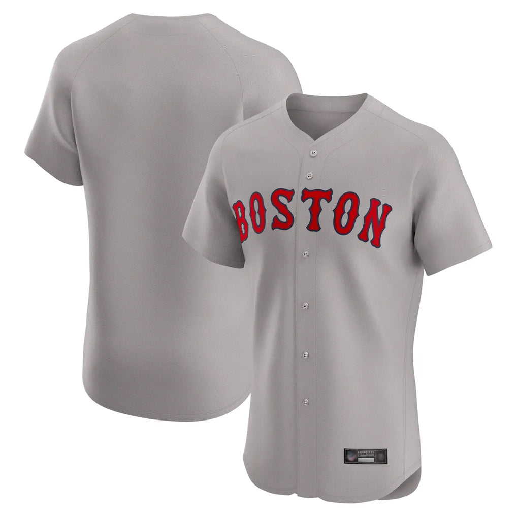 Tlead B.Red Sox Blank Player Gray Road Limited Elite Home Game Stitched Jerseys