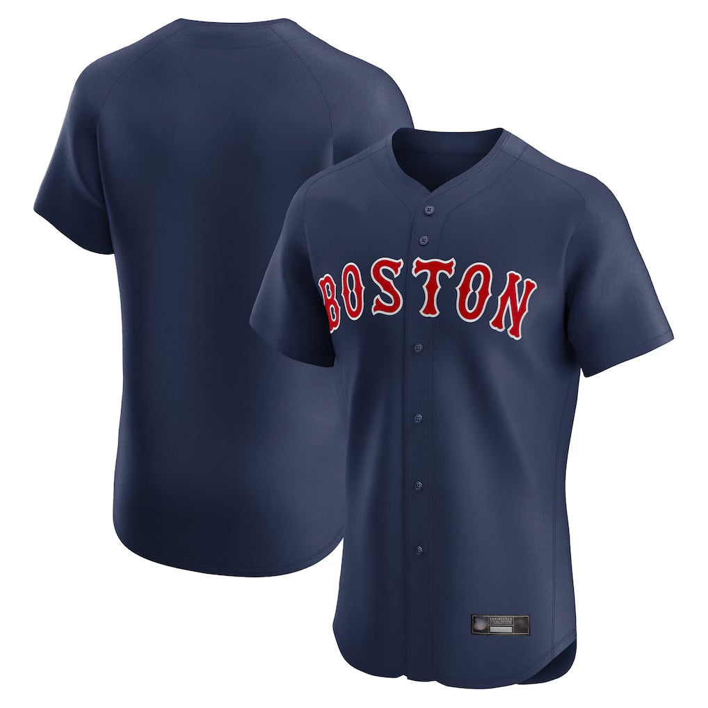 Tlead B.Red Sox Blank Player Navy Limited Elite Home Game Stitched Jerseys