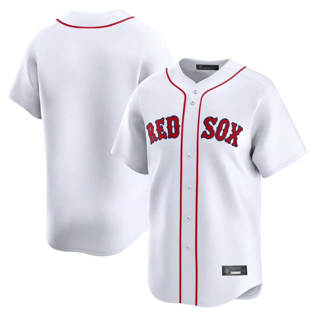 Tlead B.Red Sox Blank Player White Limited Home Game Stitched Jerseys