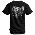 CustomNameinc cheap jerseys Ordering Blue Collar Skull Men's T-Shirt