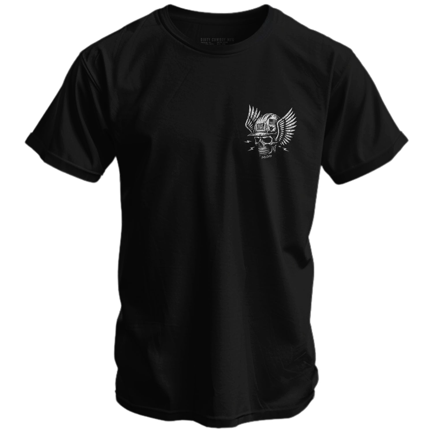 CustomNameinc cheap jerseys Ordering Blue Collar Skull Men's T-Shirt