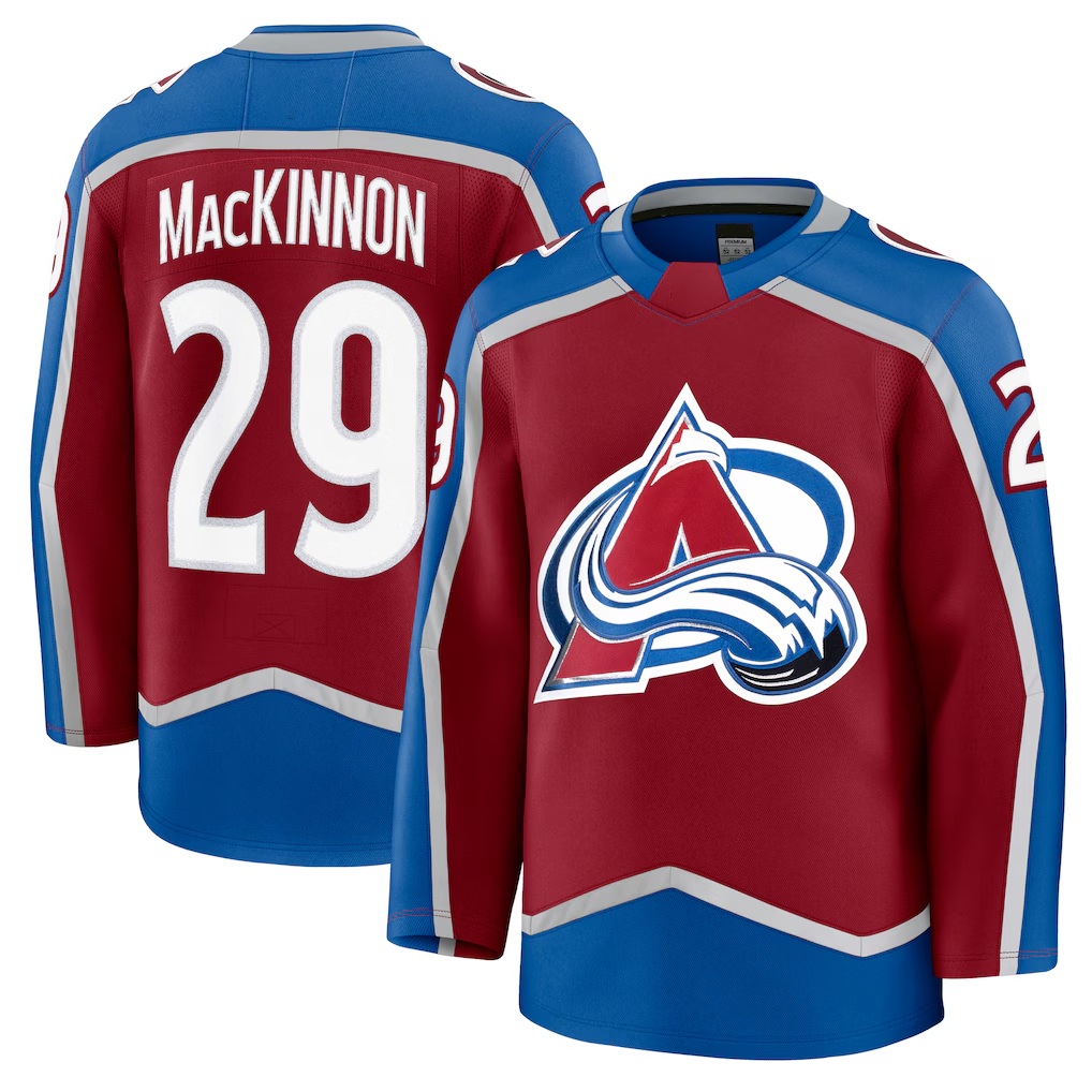 Tlead C.Avalanche #29 Nathan MacKinnon Burgundy Home Premium Jerseys