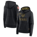 Tlead C.Bears Black Salute to Service Pullover Hoodies Limited Blank Player Stitched Jerseys