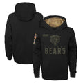 Tlead C.Bears Black Salute to Service Pullover Hoodies Limited Home Blank Player Stitched Jerseys