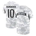 Tlead C.Bears #10 Luther Burden III Player Arctic Camo Salute to Service Performance T-Shirt Limited Stitched Jerseys