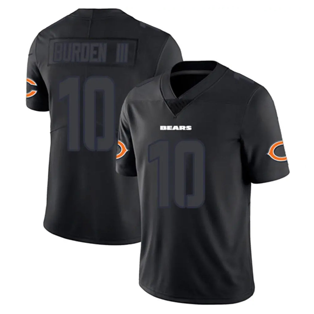 Tlead C.Bears #10 Luther Burden III Player Black Impact Limited Game Stitched Jerseys