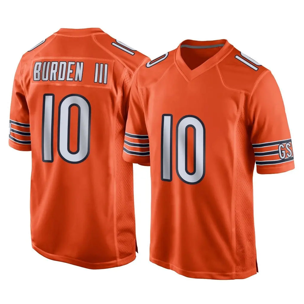Tlead C.Bears #10 Luther Burden III Player Orange Home Game Stitched Jerseys