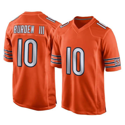 Tlead C.Bears #10 Luther Burden III Player Orange Home Game Stitched Jerseys