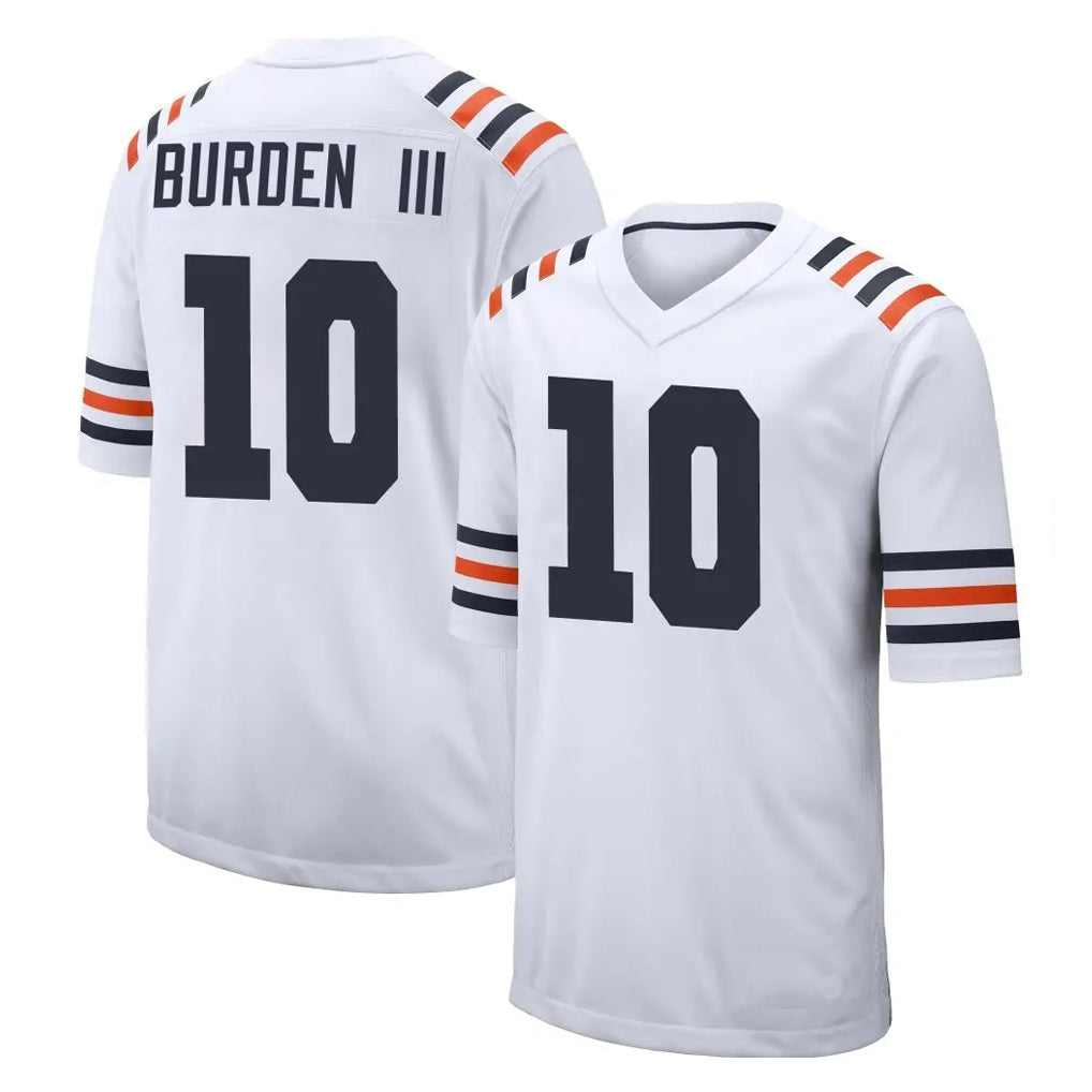 Tlead C.Bears #10 Luther Burden III Player White Classic Home Game Stitched Jerseys