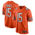 Tlead C.Bears #15 Rome Odunze Orange Player Game Stitched Jerseys