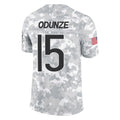 Tlead C.Bears #15 Rome Odunze Player Arctic Camo Salute to Service Limited Stitched Jerseys