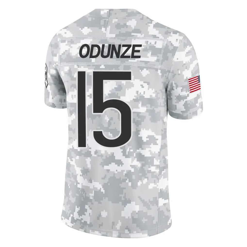 Tlead C.Bears #15 Rome Odunze Player Arctic Camo Salute to Service Limited Stitched Jerseys