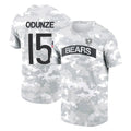 Tlead C.Bears #15 Rome Odunze Player Arctic Camo Salute to Service Performance T-Shirt Limited Stitched Jerseys