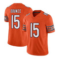 Tlead C.Bears #15 Rome Odunze Player Orange Vapor F.U.S.E. Limited Home Game Stitched Jerseys