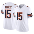 Tlead C.Bears #15 Rome Odunze Player White Vapor F.U.S.E. Limited Home Game Stitched Jerseys