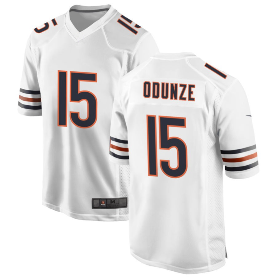 Tlead C.Bears #15 Rome Odunze White Player Game Stitched Jerseys