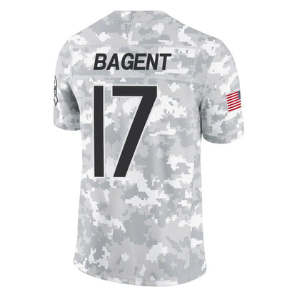 Tlead C.Bears #17 Tyson Bagent Player Arctic Camo Salute to Service Limited Stitched Jerseys