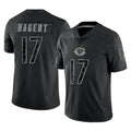 Tlead C.Bears #17 Tyson Bagent Player Black REFLECTIVE Limited Game Stitched Jerseys