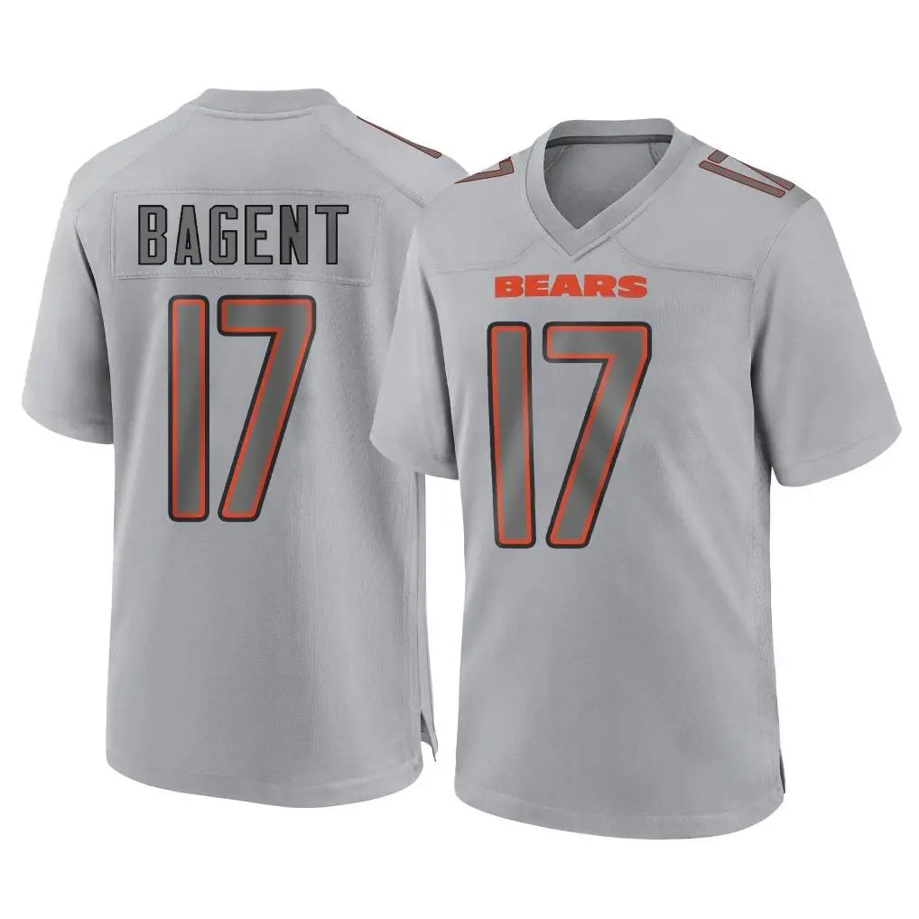 Tlead C.Bears #17 Tyson Bagent Player Gray Atmosphere Fashion Game Stitched Jerseys