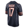 Tlead C.Bears #17 Tyson Bagent Player Navy Home Game Stitched Jerseys
