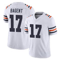 Tlead C.Bears #17 Tyson Bagent Player White Classic Vapor Limited Home Game Stitched Jerseys