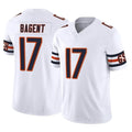 Tlead C.Bears #17 Tyson Bagent Player White Vapor F.U.S.E. Limited Home Game Stitched Jerseys