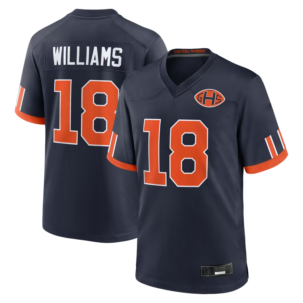 Tlead C.Bears #18 Caleb Williams Navy 2026 Rivalries Collection Game Stitched Jerseys