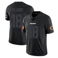Tlead C.Bears #18 Caleb Williams Player Black Impact Limited Game Stitched Jerseys