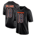 Tlead C.Bears #18 Caleb Williams Player Carbon Black Fashion Game Stitched Jerseys