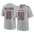 Tlead C.Bears #18 Caleb Williams Player Gray Atmosphere Fashion Game Stitched Jerseys