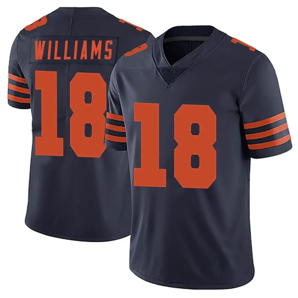 Tlead C.Bears #18 Caleb Williams Player Navy Blue Alternate Vapor Untouchable Limited Stitched Jerseys