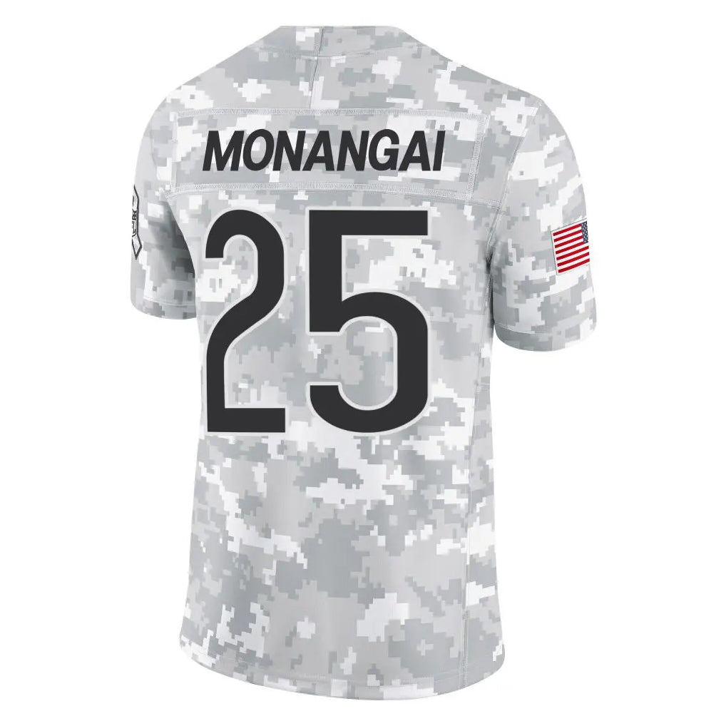 Tlead C.Bears #25 Kyle Monangai Player Arctic Camo Salute to Service Limited Stitched Jerseys