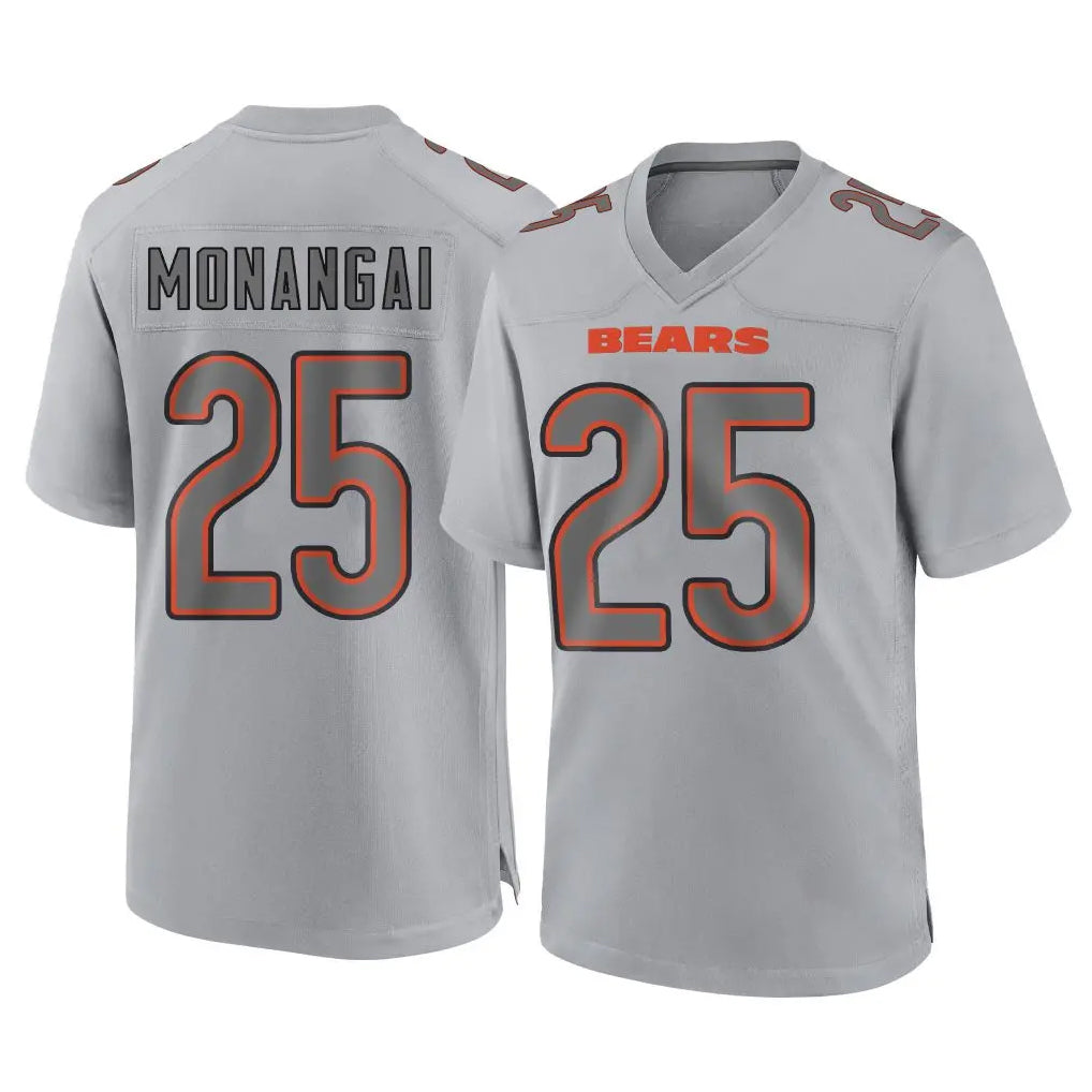 Tlead C.Bears #25 Kyle Monangai Player Gray Atmosphere Fashion Game Stitched Jerseys