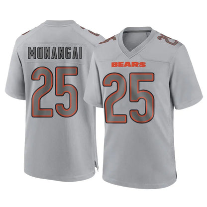 Tlead C.Bears #25 Kyle Monangai Player Gray Atmosphere Fashion Game Stitched Jerseys