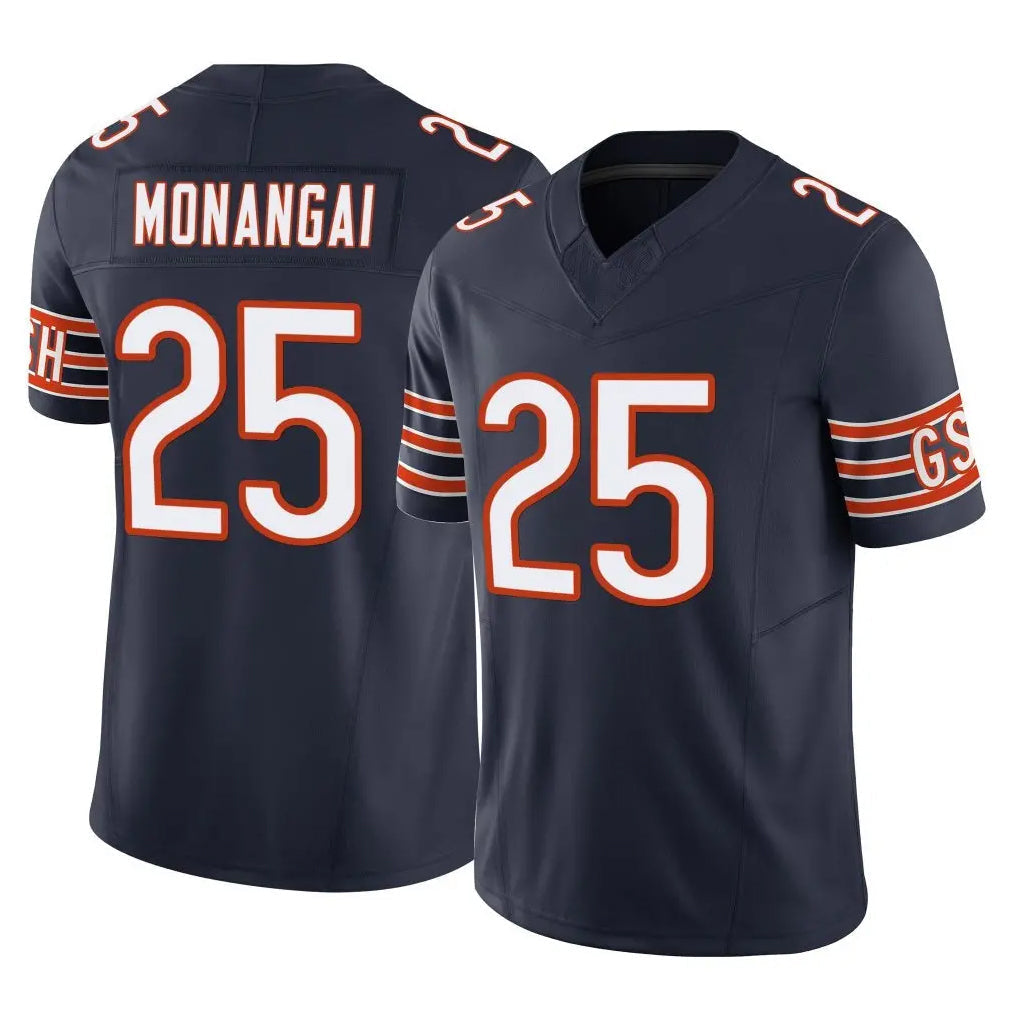 Tlead C.Bears #25 Kyle Monangai Player Navy Vapor F.U.S.E. Limited Home Game Stitched Jerseys