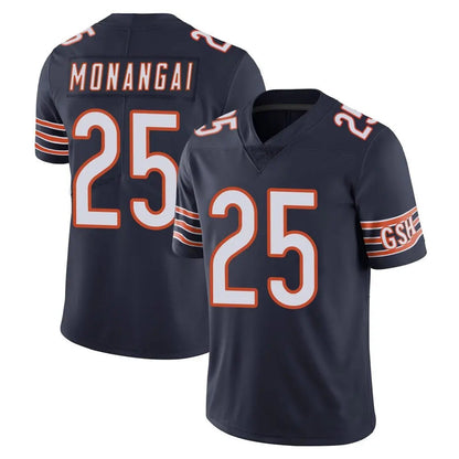 Tlead C.Bears #25 Kyle Monangai Player Navy Vapor Untouchable Limited Home Game Stitched Jerseys
