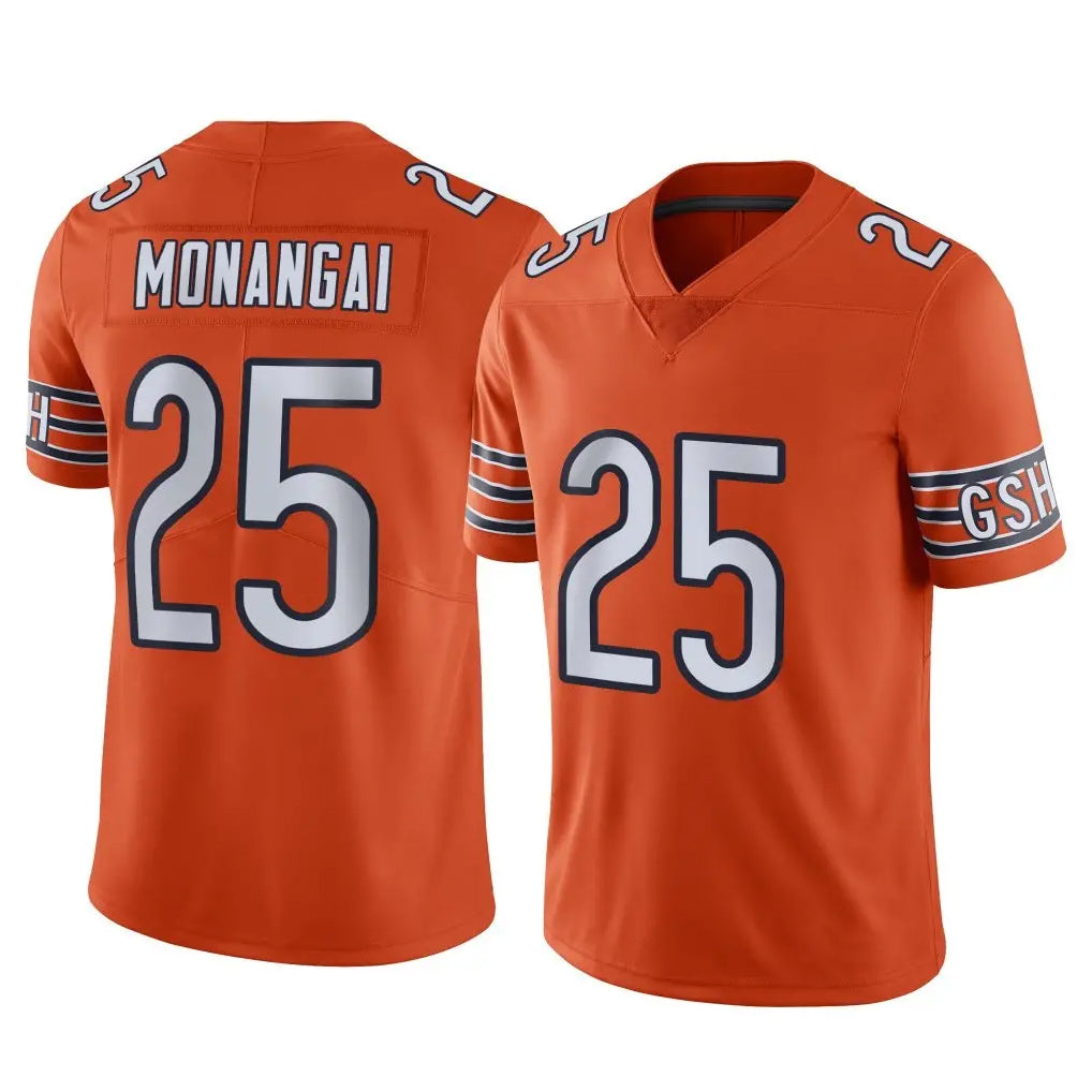 Tlead C.Bears #25 Kyle Monangai Player Orange Alternate Vapor Limited Home Game Stitched Jerseys