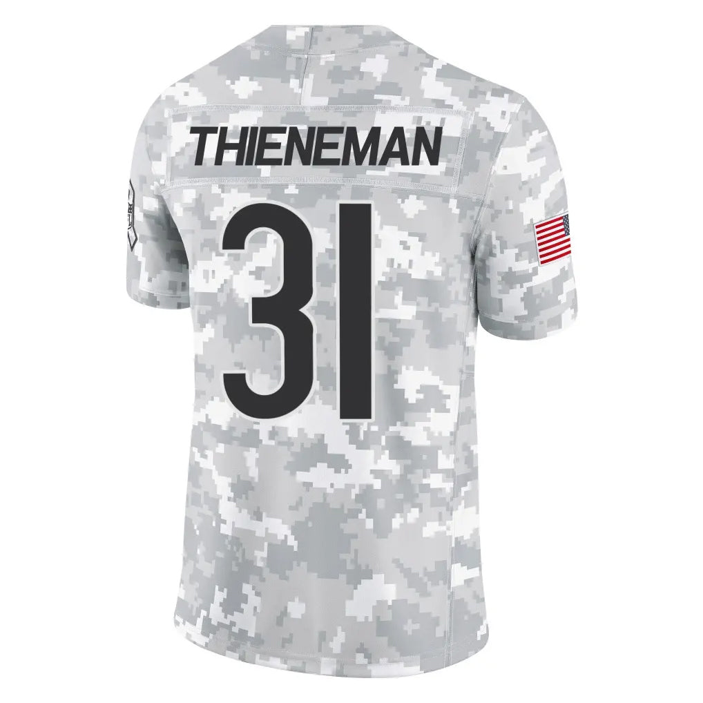 Tlead C.Bears #31 Dillon Thieneman Player Arctic Camo Salute to Service Limited Stitched Jerseys